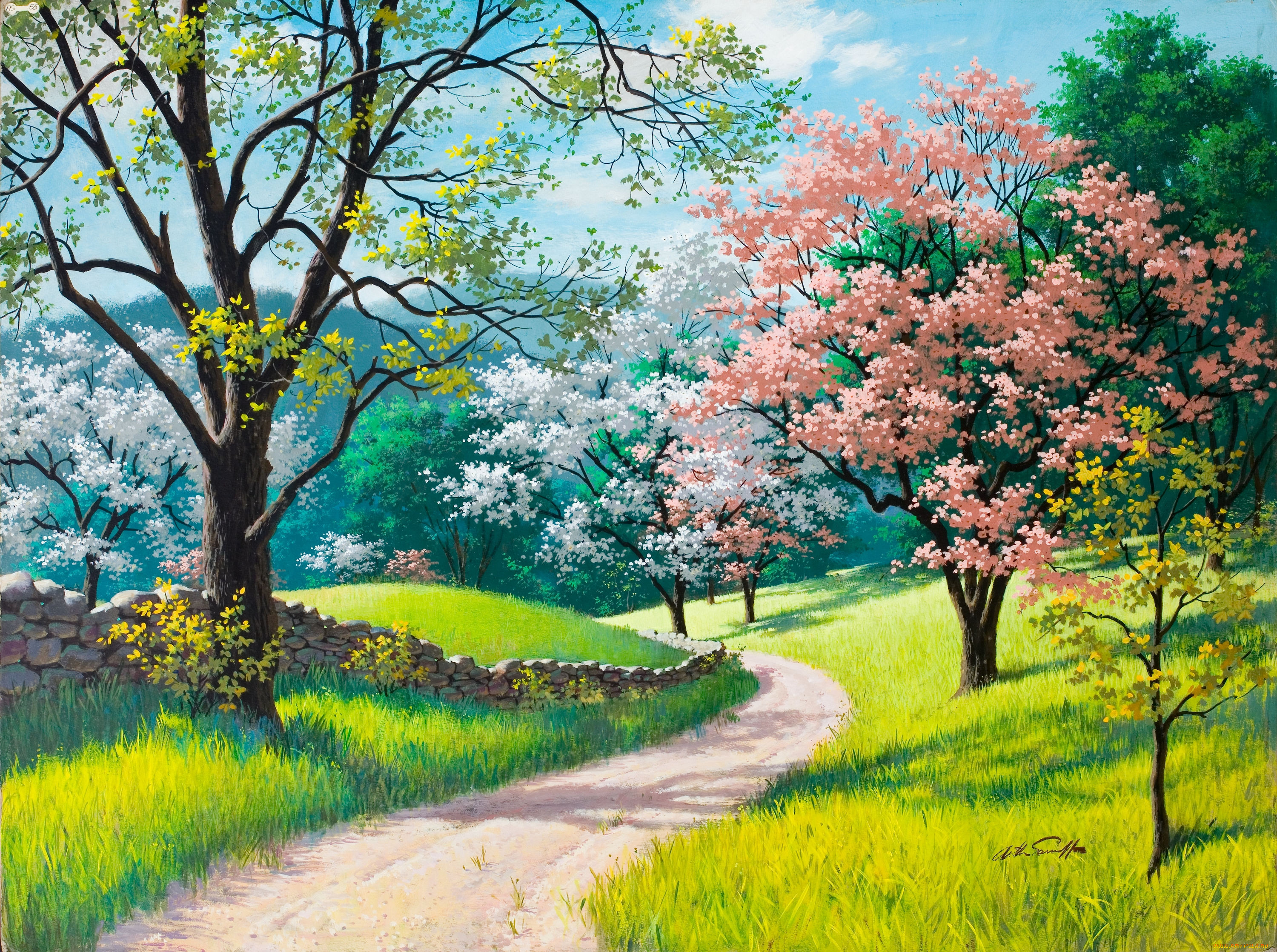 spring, blossoms, , arthur, saron, sarnoff, , , 